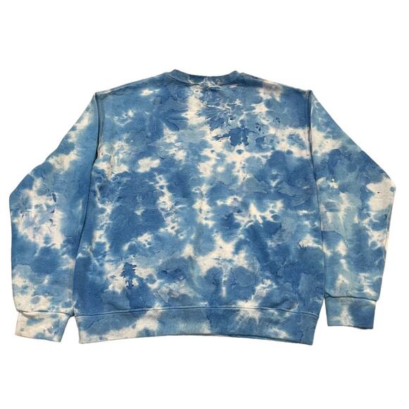 Sublime Tour Blue Tie Dye Sweatshirt Size Medium Y2K Grunge Crew Neck EUC - Picture 4 of 7